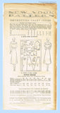 New York 722: 1930s Uncut Misses Shirtwaist Dress Sz 34 B Vintage Sewing Pattern