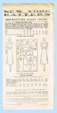 New York 722: 1930s Uncut Misses Shirtwaist Dress Sz 36 B Vintage Sewing Pattern