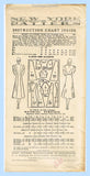 New York 737: 1930s Uncut Misses Dress & Redingote 40B Vintage Sewing Pattern