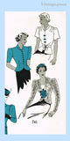 New York 741: 1930s Stylish Uncut Misses Blouse Sz 36 Bust Vintage Sewing Pattern