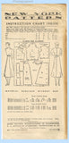 New York 750: 1930s Uncut Misses Back Button Dress 34 B Vintage Sewing Pattern