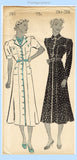 New York 751: 1930s Stylish Uncut Misses Street Dress 36B Vintage Sewing Pattern