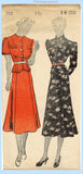 New York 752: 1930s Stylish Uncut Misses 2 PC Dress Sz 32 B Vintage Sewing Pattern