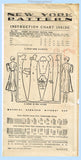 New York 755: 1930s Stylish Misses Street Dress 38B Vintage Sewing Pattern