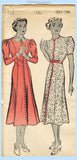 New York 755: 1930s Stylish Misses Street Dress 38B Vintage Sewing Pattern