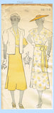 New York 771: 1930s Uncut Misses Dress & Jacket 34 B Vintage Sewing Pattern