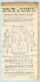 New York 781: 1930s Lovely Uncut Misses Street Dress 32B Vintage Sewing Pattern