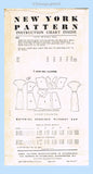 New York 792: 1950s Uncut Misses Street Dress Sz 36 B Vintage Sewing Pattern