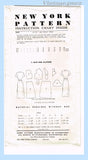 New York 882: 1950s Misses Shirtwaist Dress Sz 36 B Vintage Sewing Pattern