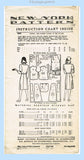 1940s Vintage New York Sewing Pattern 882 Misses WWII Day Dress Sz 38 Bust