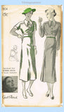 New York 904: 1930s Uncut Misses Movie Starlet Dress 36B Vintage Sewing Pattern