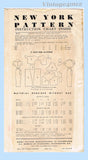 New York 917: 1950s Uncut Misses Dress & Topper Sz 35 B Vintage Sewing Pattern