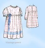 New Idea 7854: 1910s Sweet Baby Girls Dress Size 20 Bust Vintage Sewing Pattern