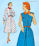 New York 1061: 1950s Uncut Misses Day Dress Sz 36 B Vintage Sewing Pattern\