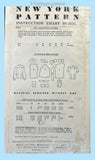 New York 1167: 1950s Classic Uncut Misses Blouse Sz 30 B Vintage Sewing Pattern