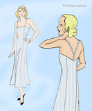 New York 157: 1930s Stunning Uncut Misses Slip Sz 36 B Vintage Sewing Pattern