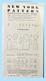 New York 701: 1950s Cute Uncut Misses Day Dress Sz 36 B Vintage Sewing Pattern