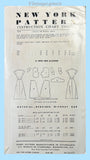 New York 724: 1950s Uncut Misses Day Dress Size 36 Bust Vintage Sewing Pattern