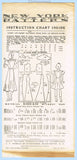 1930s Vintage New York Sewing Pattern 731 Uncut Little Girls Jumper Dress Sz 10