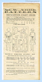 1930s Vintage New York Sewing Pattern 769 Uncut Girls Princess Dress & Bolero Sz 10