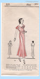 Own Name 121: 1930s Uncut Misses Evening Gown Sz 36 B Vintage Sewing Pattern