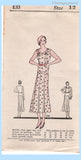 Own Name 133: 1930s Uncut Misses Sun Dress Size 30 Bust Vintage Sewing Pattern