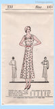 Own Name 133: 1930s Uncut Misses Sun Dress Size 34 Bust Vintage Sewing Pattern