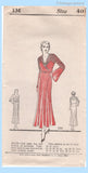 Original 1933 Our Own Pattern No. 134 - Ladies' Wrap-Style Dress