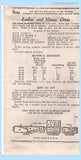 Own Name 134: 1930s Uncut Misses Dinner Dress Sz 36 B Vintage Sewing Pattern