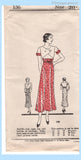 Own Name 136: 1930s Uncut Misses Street Dress Sz 38 B Vintage Sewing Pattern