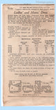 Own Name 136: 1930s Uncut Misses Street Dress Sz 32 B Vintage Sewing Pattern