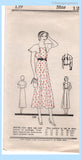 Own Name 139: 1930s Uncut Misses Sun or Street Dress 30 B Vintage Sewing Pattern