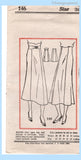 Own Name 146: 1930s Uncut Misses Circular Skirt Sz 30 W Vintage Sewing Pattern