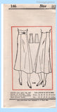 Own Name 146: 1930s Uncut Misses Circular Skirt Sz 32 W Vintage Sewing Pattern