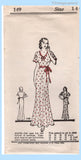 Own Name 149: 1930s Rare Uncut Misses Nightgown Sz 32 Bust Vintage Sewing Pattern