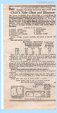 Own Name 156: 1930s Sweet Uncut Baby Girls Bloomer Dress Sz 2 Vintage Sewing Pattern