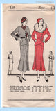 Own Name 158: 1930s Uncut Misses Tailored Suit Sz 32 Bust Vintage Sewing Pattern