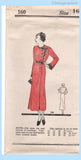 Original 1933 Our Own Name Pattern No. 160 - Ladies' and Misses' Coat-Dress