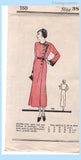 Own Name 160: 1930s Uncut Misses Street Dress Sz 38 B Vintage Sewing Pattern