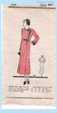 Own Name 160: 1930s Uncut Misses Street Dress Sz 40 B Vintage Sewing Pattern