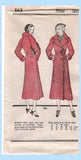 Own Name 163: 1930s Gorgeous Uncut Misses Coat Sz 36 Bust Vintage Sewing Pattern