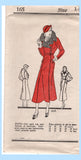 Original 1933 Own Name Pattern No. 165 - Ladies' and Misses' Coat
