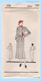 Original 1933 Own Name Pattern No. 170 - Ladies' and Misses' Coat-Dress and Scarf