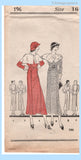 Original 1933 Own Name Pattern No. 196 - Six-In-One Dress for Ladies' and Misses'