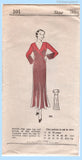 Original circa 1933 Own Name Pattern No. 101 - Front-Closing Dress