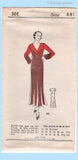Original 1933 Own Name Pattern No. 101 - Front-Closing Dress