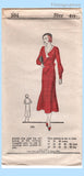 Original 1933 Our Own Pattern No. 104 - Ladies' and Misses' Dress