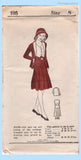 Own Name 105: 1930s Uncut Girls Dress & Jacket Size 8 Vintage Sewing Pattern