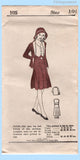 Original 1933 Our Own Pattern No. 105 - Girls' Dress and Jacket Ensemble