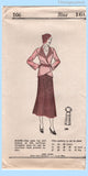 Original 1933 Own Name Pattern No. 106 - Ladies' and Misses' Jacket and Skirt